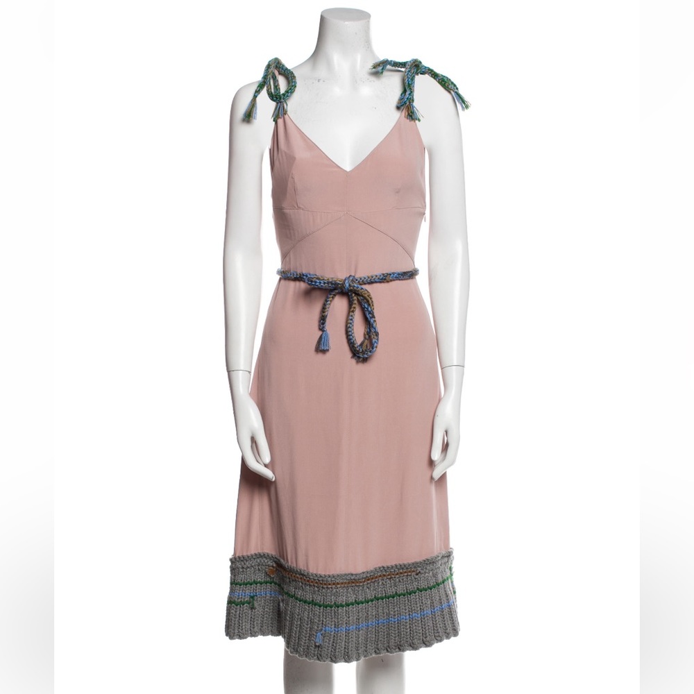 PRADA ~ silk and crochet dress 2